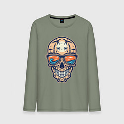 Мужской лонгслив Summer skull