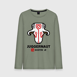 Лонгслив хлопковый мужской Juggernaut Dota 2, цвет: авокадо