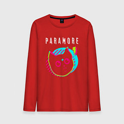 Мужской лонгслив Paramore rock star cat