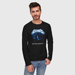 Лонгслив хлопковый мужской Metallica Ride the Lightning, цвет: черный — фото 2