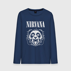 Мужской лонгслив Nirvana rock panda