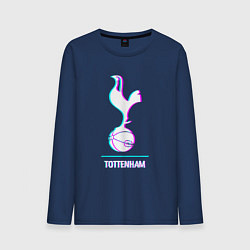 Мужской лонгслив Tottenham FC в стиле glitch