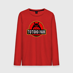 Лонгслив хлопковый мужской Totoro park, цвет: красный