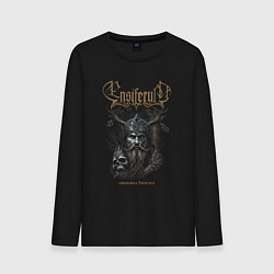 Лонгслив хлопковый мужской Ensiferum Unsung Heroes Gold Logo, цвет: черный