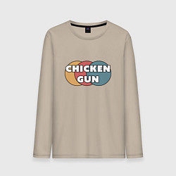 Мужской лонгслив Chicken gun круги