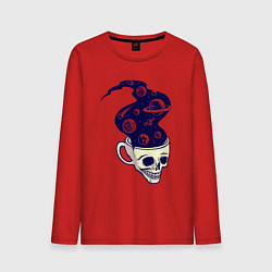 Мужской лонгслив Dead drink space skull