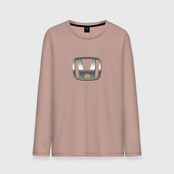 Мужской лонгслив Honda logo auto grey