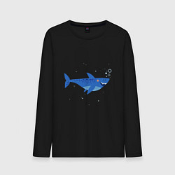 Мужской лонгслив Синяя акула