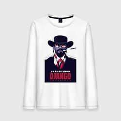 Лонгслив хлопковый мужской Django - Jamie Foxx, цвет: белый