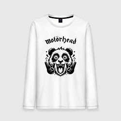 Лонгслив хлопковый мужской Motorhead - rock panda, цвет: белый