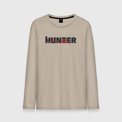 Лонгслив хлопковый мужской Hunter, цвет: миндальный