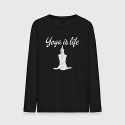 Мужской лонгслив Yoga is life