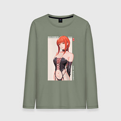 Лонгслив хлопковый мужской Макима в корсете, цвет: авокадо