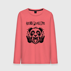 Лонгслив хлопковый мужской Sex Pistols - rock panda, цвет: коралловый