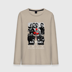 Лонгслив хлопковый мужской Depeche Mode - Collage mode, цвет: миндальный