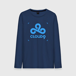 Лонгслив хлопковый мужской Cloud9 - tecnic blue, цвет: тёмно-синий