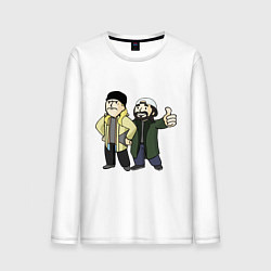 Лонгслив хлопковый мужской Vault Jay and silent Bob, цвет: белый