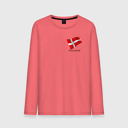 Мужской лонгслив Im Danish - motto