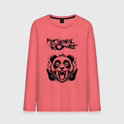 Лонгслив хлопковый мужской My Chemical Romance - rock panda, цвет: коралловый