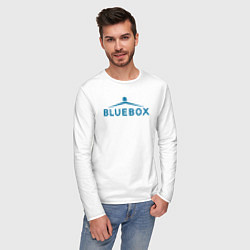 Лонгслив хлопковый мужской Доктор Кто Bluebox, цвет: белый — фото 2