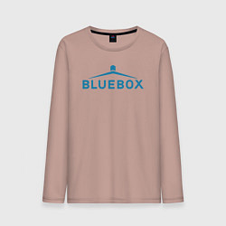 Лонгслив хлопковый мужской Доктор Кто Bluebox, цвет: пыльно-розовый