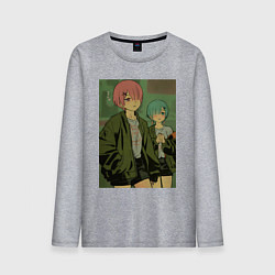 Лонгслив хлопковый мужской Рам Рем, цвет: меланж