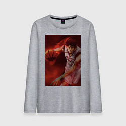 Лонгслив хлопковый мужской Баскетбол Тайга Кагами, цвет: меланж