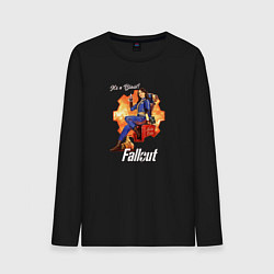 Лонгслив хлопковый мужской Nuka Cola and Lucy MacLean Fallout, цвет: черный
