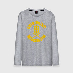 Лонгслив хлопковый мужской Sons of tardis gallifrey, цвет: меланж