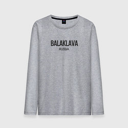 Лонгслив хлопковый мужской Balqlava, цвет: меланж