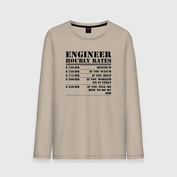 Мужской лонгслив Engineer hourly rates