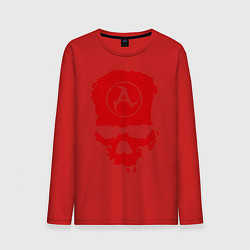 Лонгслив хлопковый мужской Amatory Skull, цвет: красный