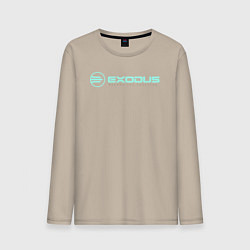 Лонгслив хлопковый мужской Exodus logo, цвет: миндальный