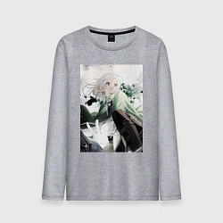 Лонгслив хлопковый мужской Реинкарнация безработного Сильфиетта арт, цвет: меланж