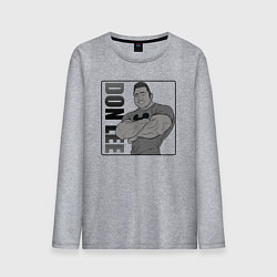 Лонгслив хлопковый мужской Ma Dong-seok актёр, цвет: меланж