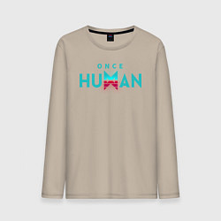 Мужской лонгслив Once human logo