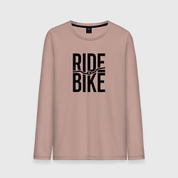 Мужской лонгслив Black ride bike