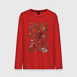 Лонгслив хлопковый мужской Сорокино сокровище, цвет: красный