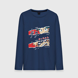 Лонгслив хлопковый мужской Моя геройская академия My Hero Academia Деку Бакуг, цвет: тёмно-синий