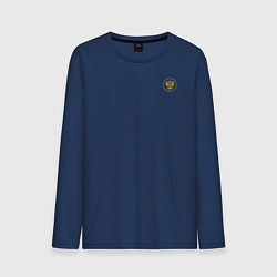 Мужской лонгслив Сокрушу пред ним врагов его герб желтый