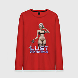 Лонгслив хлопковый мужской Lust Goddess Lorraine, цвет: красный