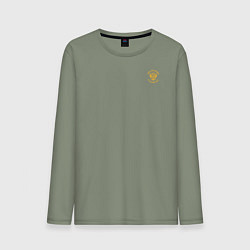 Мужской лонгслив Мы русские с нами Бог герб желтый патриоты 2