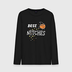 Лонгслив хлопковый мужской Best nitches, цвет: черный