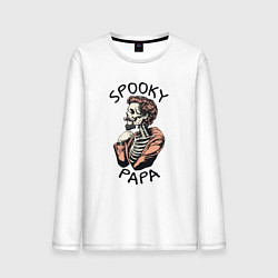 Мужской лонгслив Spooky papa