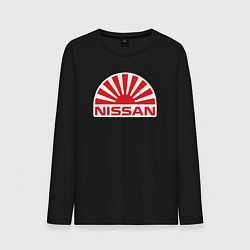 Лонгслив хлопковый мужской Nissan car, цвет: черный