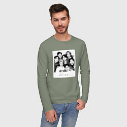 Лонгслив хлопковый мужской Got7 encore фото, цвет: авокадо — фото 2