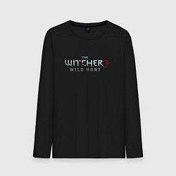 Лонгслив хлопковый мужской The Witcher 3 logo, цвет: черный