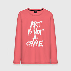 Мужской лонгслив Art is not a crime