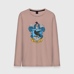 Лонгслив хлопковый мужской Ravenclaw факультет, цвет: пыльно-розовый