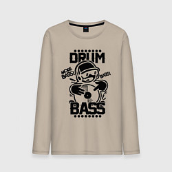 Мужской лонгслив Drum n Bass: More Bass